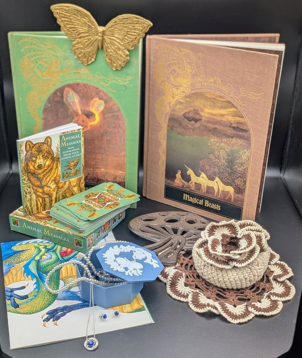 Enchanted Creatures Bundle — Oracle Cards, Books, Jewelry, Decor & More